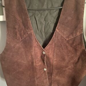 Brown Suede Vest